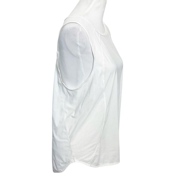 Lululemon Sculpt Tank Women’s Size Large White Sleeveless Mesh Back Activewear - Picture 3 of 10